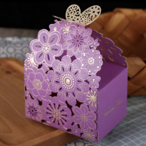 Butterfly & Floral Lace Paper Gift Boxes