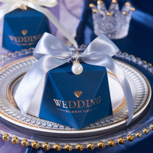 Diamond Shape Blue Gift Boxes
