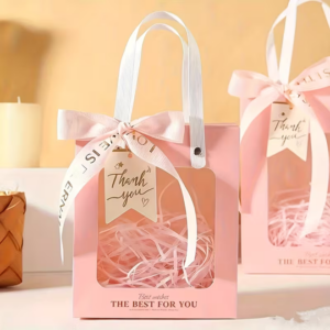 Window Gift Boxes with Twine and Ribbon